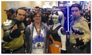 2TimesMum with members of The Ghost Crew at Star Wars Celebration Europe in 2016
